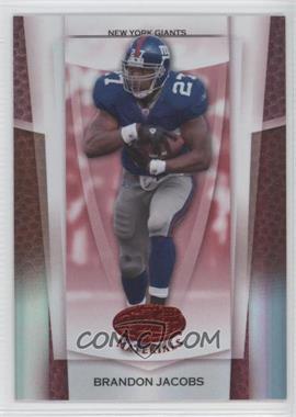 2007 Leaf Certified Materials - [Base] - Mirror Red #10 - Brandon Jacobs /100