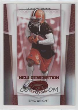 2007 Leaf Certified Materials - [Base] - Mirror Red #163 - New Generation - Eric Wright /100