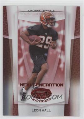 2007 Leaf Certified Materials - [Base] - Mirror Red #171 - New Generation - Leon Hall /100