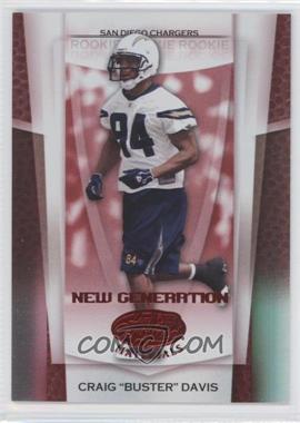 2007 Leaf Certified Materials - [Base] - Mirror Red #183 - New Generation - Craig "Buster" Davis /100