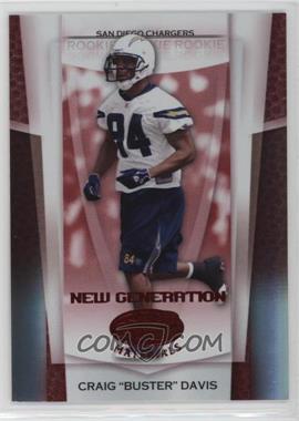 2007 Leaf Certified Materials - [Base] - Mirror Red #183 - New Generation - Craig "Buster" Davis /100