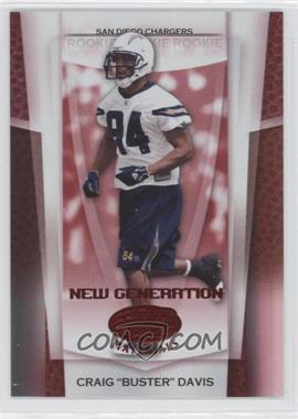2007 Leaf Certified Materials - [Base] - Mirror Red #183 - New Generation - Craig "Buster" Davis /100