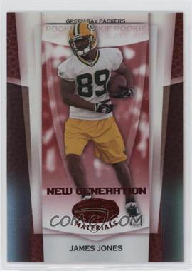 2007 Leaf Certified Materials - [Base] - Mirror Red #193 - New Generation - James Jones /100