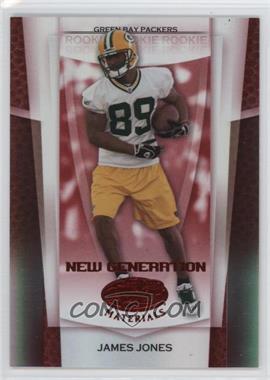 2007 Leaf Certified Materials - [Base] - Mirror Red #193 - New Generation - James Jones /100