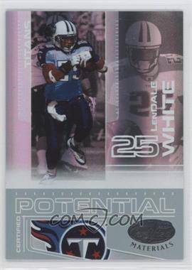 2007 Leaf Certified Materials - Certified Potential - Mirror #CP-5 - LenDale White /500