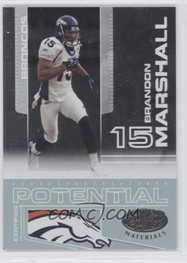 2007 Leaf Certified Materials - Certified Potential #CP-1 - Brandon Marshall /1000