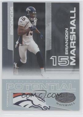2007 Leaf Certified Materials - Certified Potential #CP-1 - Brandon Marshall /1000