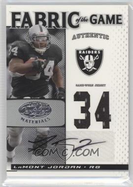 2007 Leaf Certified Materials - Fabric of the Game - Jersey Number Signatures #FOG-53 - LaMont Jordan /34