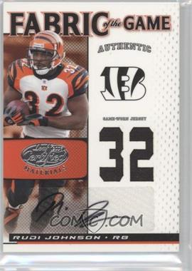 2007 Leaf Certified Materials - Fabric of the Game - Jersey Number Signatures #FOG-83 - Rudi Johnson /32