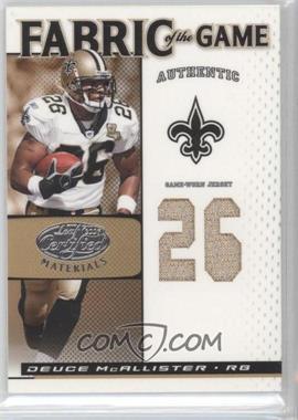 2007 Leaf Certified Materials - Fabric of the Game - Jersey Number #FOG-28 - Deuce McAllister /26