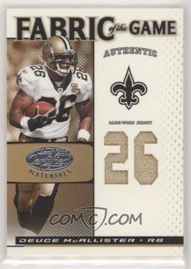 2007 Leaf Certified Materials - Fabric of the Game - Jersey Number #FOG-28 - Deuce McAllister /26