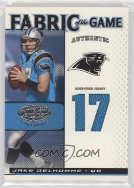 2007 Leaf Certified Materials - Fabric of the Game - Jersey Number #FOG-41 - Jake Delhomme /17