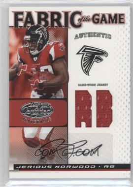 2007 Leaf Certified Materials - Fabric of the Game - Position Signatures #FOG-46 - Jerious Norwood /5