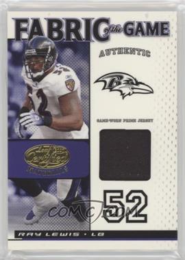 2007 Leaf Certified Materials - Fabric of the Game - Prime #FOG-75 - Ray Lewis /25