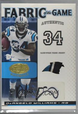 2007 Leaf Certified Materials - Fabric of the Game - Team Logo Signatures #FOG-25 - DeAngelo Williams /5 [Noted]