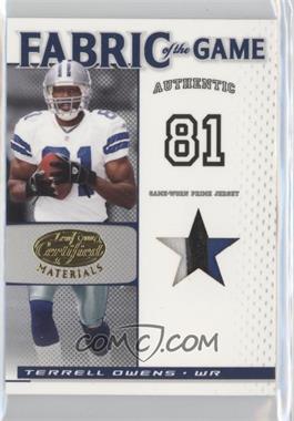 2007 Leaf Certified Materials - Fabric of the Game - Team Logo #FOG-93 - Terrell Owens /25