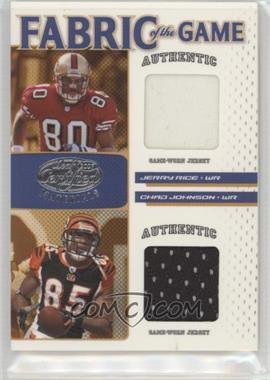 2007 Leaf Certified Materials - Fabric of the Game Combos #FOGCB-16 - Jerry Rice, Chad Johnson /100