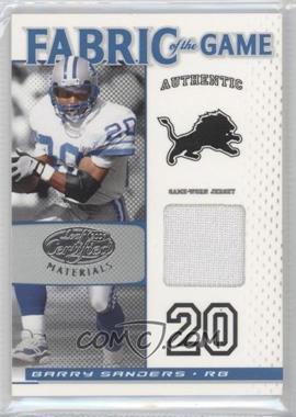 2007 Leaf Certified Materials - Fabric of the Game #FOG-107 - Barry Sanders /40