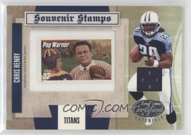 2007 Leaf Certified Materials - Souvenir Stamps - Pop Warner Materials #SSP-3 - Chris Henry /5 [Good to VG‑EX]