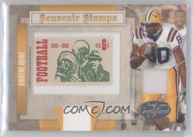 2007 Leaf Certified Materials - Souvenir Stamps College - 1969 Materials #SSC-7 - Dwayne Bowe /25