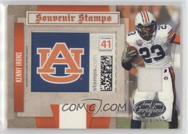 2007 Leaf Certified Materials - Souvenir Stamps College - Collegiate Team Logos Materials #SSC-1 - Kenny Irons /50