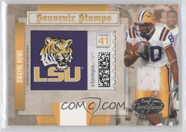 2007 Leaf Certified Materials - Souvenir Stamps College - Collegiate Team Logos Materials #SSC-7 - Dwayne Bowe /50