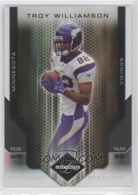 2007 Leaf Limited - [Base] - Spotlight Gold #56 - Troy Williamson /10