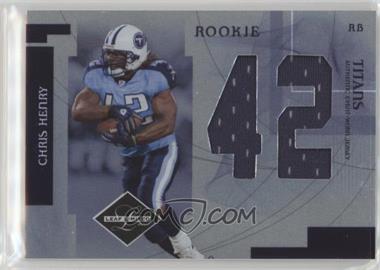 2007 Leaf Limited - Rookie Jumbo Jerseys - Jersey Number Die-Cut #RJ-13 - Chris Henry /42