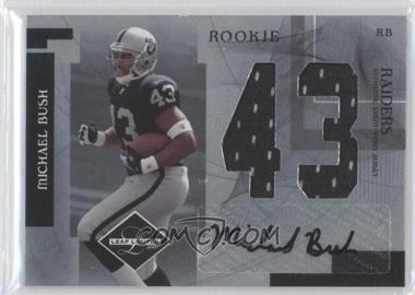 2007 Leaf Limited - Rookie Jumbo Jerseys - Jersey Number Signatures #RJ-34 - Michael Bush /25