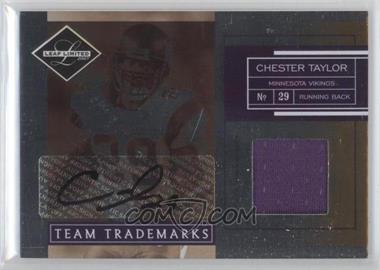 2007 Leaf Limited - Team Trademarks - Materials Signatures #TT-7 - Chester Taylor /25