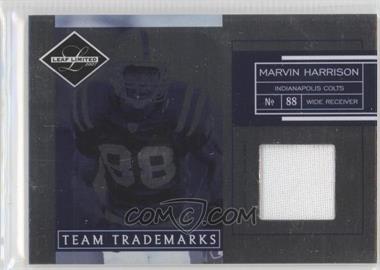 2007 Leaf Limited - Team Trademarks - Materials #TT-27 - Marvin Harrison /99