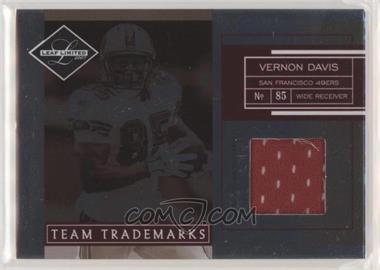 2007 Leaf Limited - Team Trademarks - Materials #TT-5 - Vernon Davis /99