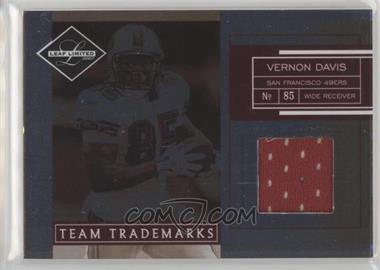 2007 Leaf Limited - Team Trademarks - Materials #TT-5 - Vernon Davis /99