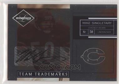2007 Leaf Limited - Team Trademarks - Team Logo Materials Signatures #TT-34 - Mike Singletary /25