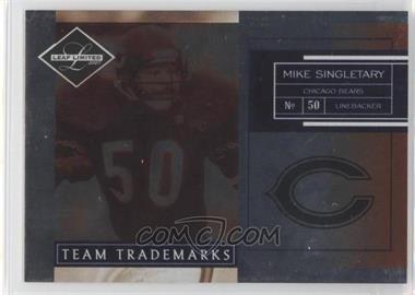 2007 Leaf Limited - Team Trademarks #TT-34 - Mike Singletary /100