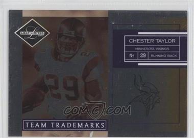 2007 Leaf Limited - Team Trademarks #TT-7 - Chester Taylor /100