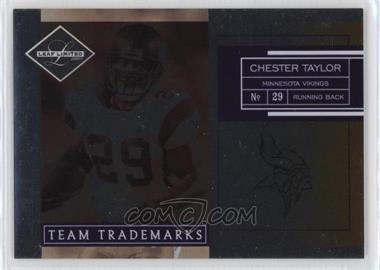 2007 Leaf Limited - Team Trademarks #TT-7 - Chester Taylor /100