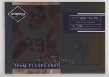 2007 Leaf Limited - Team Trademarks #TT-7 - Chester Taylor /100