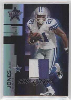 2007 Leaf Rookies & Stars - [Base] - Longevity Parallel Black Prime Materials #2 - Julius Jones /10 [Noted]