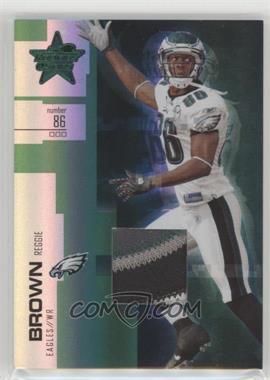 2007 Leaf Rookies & Stars - [Base] - Longevity Parallel Emerald Prime Material #10 - Reggie Brown /25