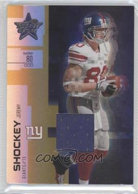 2007 Leaf Rookies & Stars - [Base] - Longevity Parallel Gold Materials #6 - Jeremy Shockey /50