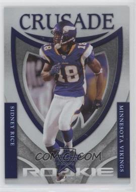 2007 Leaf Rookies & Stars - Rookie Crusade - Blue #RC-20 - Sidney Rice /500