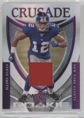 2007 Leaf Rookies & Stars - Rookie Crusade - Purple Materials Prime #RC-23 - Steve Smith /25