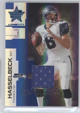 2007 Leaf Rookies & Stars Longevity - [Base] - Sapphire Materials #49 - Matt Hasselbeck /100