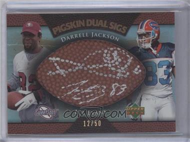 2007 NFL Sweet Spot - Pigskin Dual Signatures #PDS-JE - Lee Evans, Darrell Jackson /50