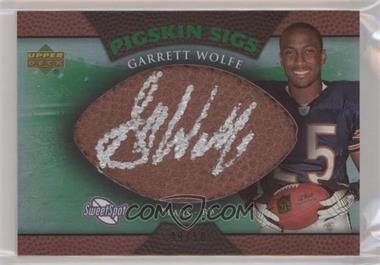 2007 NFL Sweet Spot - Pigskin Sigs - Green 50 #SSPS-GW - Garrett Wolfe /50