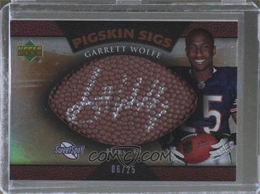 2007 NFL Sweet Spot - Pigskin Sigs - Tier 2 Gold #SSPS-GW2 - Garrett Wolfe /25 [Noted]