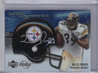 2007 NFL Sweet Spot - Signatures Tier 2 - Silver 49 #SSS-WP2 - Willie Parker /49