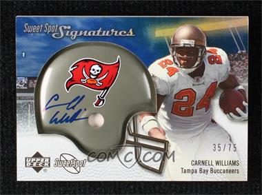 2007 NFL Sweet Spot - Signatures Tier 3 - Silver 75 #SSS-CW - Carnell Williams /75 [EX to NM]