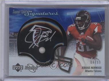 2007 NFL Sweet Spot - Signatures Tier 3 - Silver 99 #SSS-JN - Jerious Norwood /99